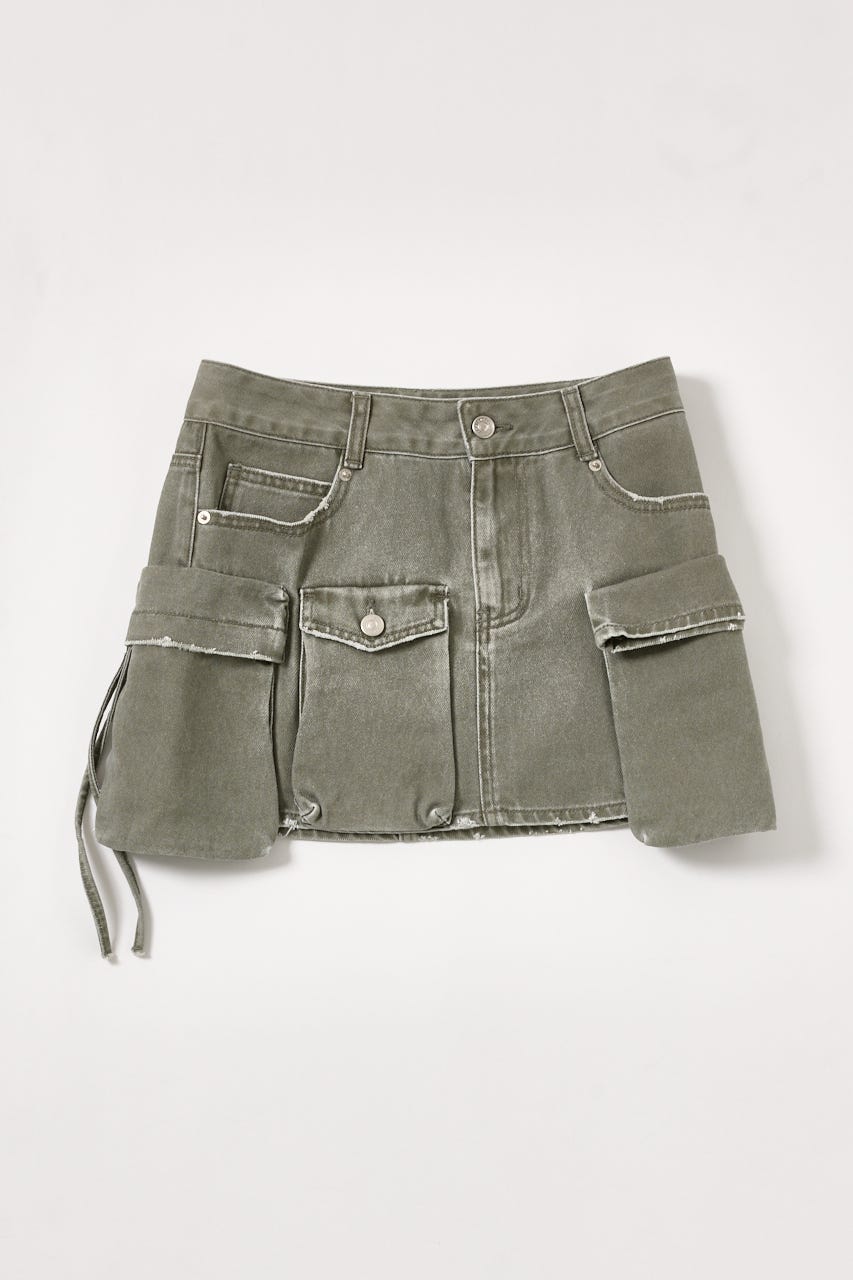 [INSTANTFUNK] Side pocket mini skirt / 追跡付 SHEL'TTER SELECT | 【INSTANTFUNK】サイドポケット ミニ