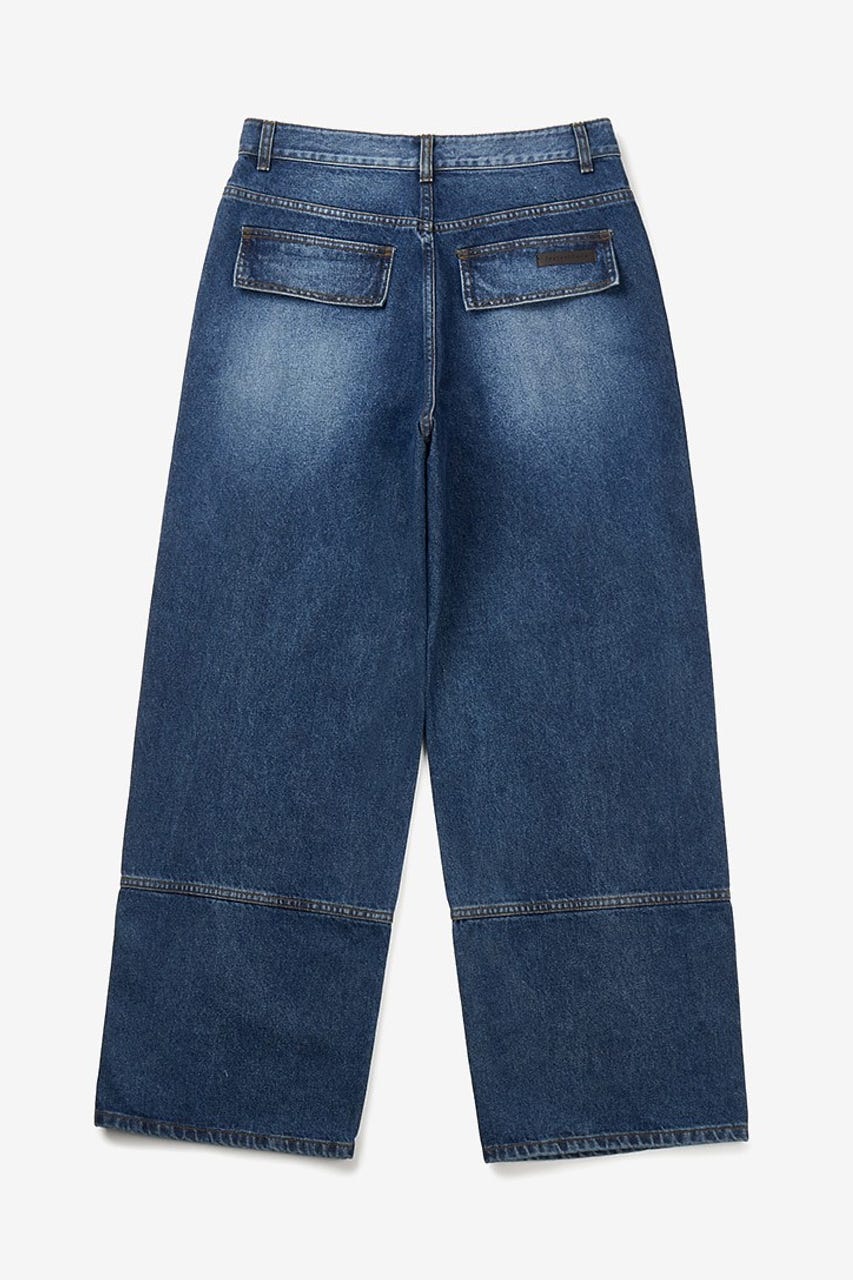 【INSTANTFUNK】ライン デニムパンツ BLU XL