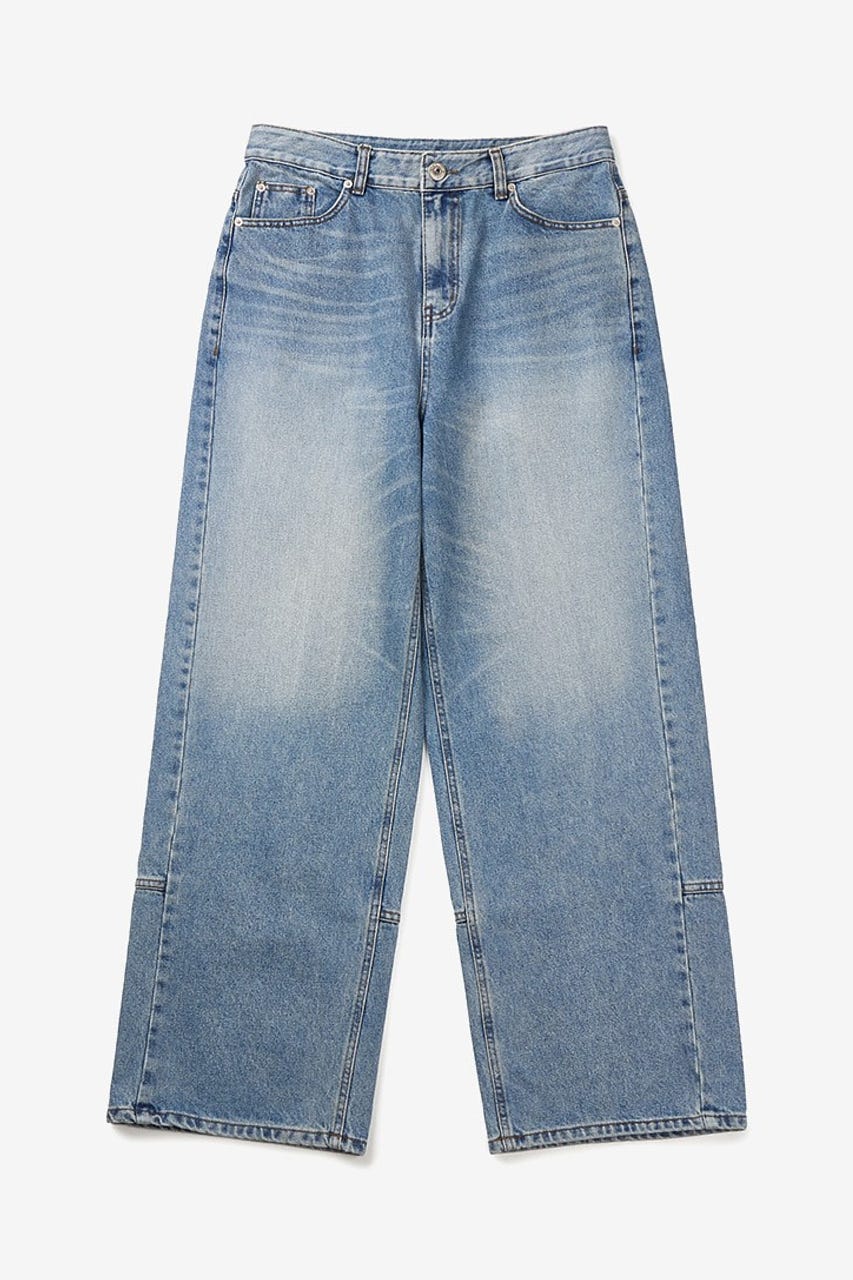 【INSTANTFUNK】ライン デニムパンツ L/BLU XL