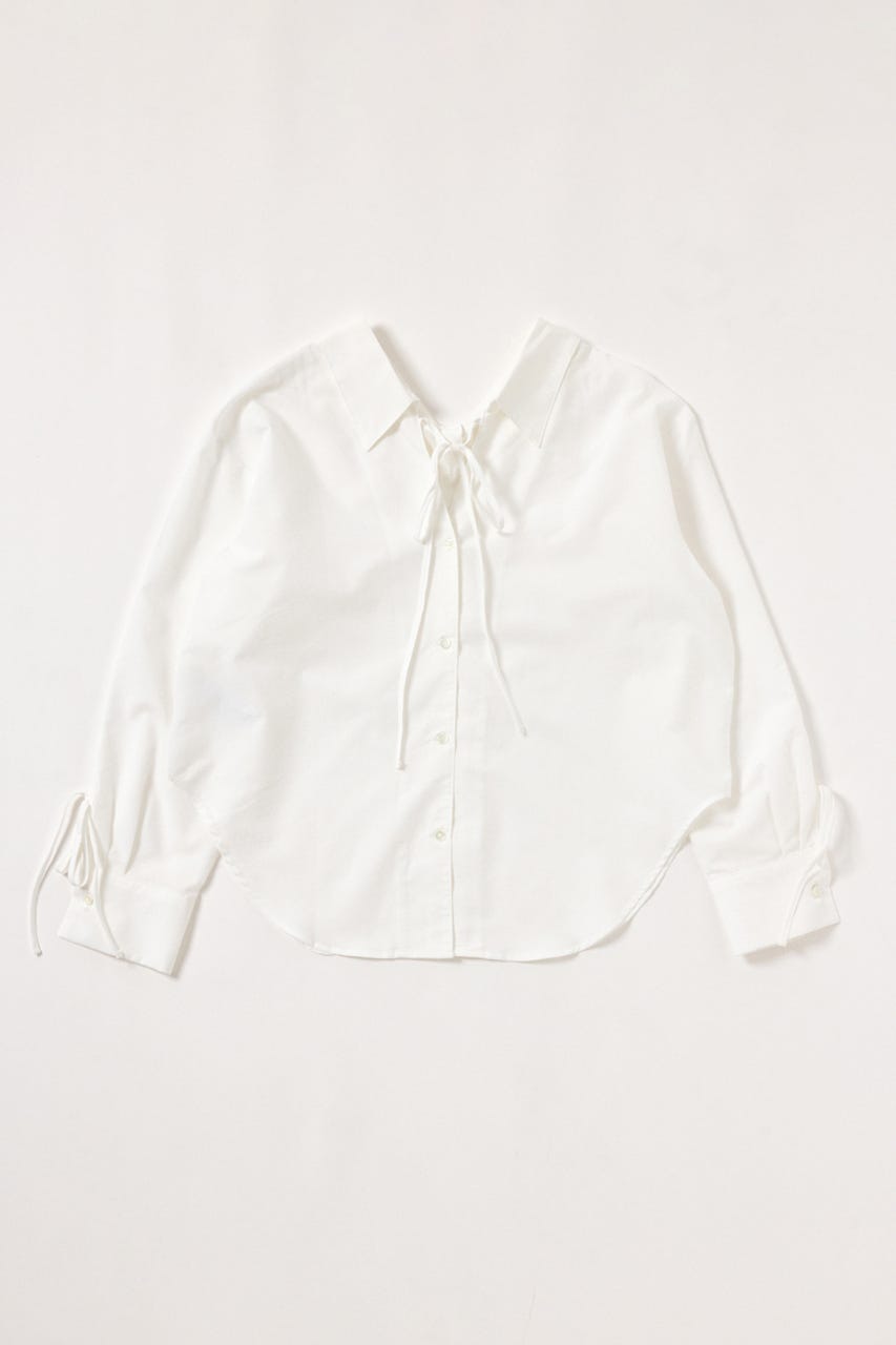 【INSTANTFUNK】リボン シャツ WHT FREE