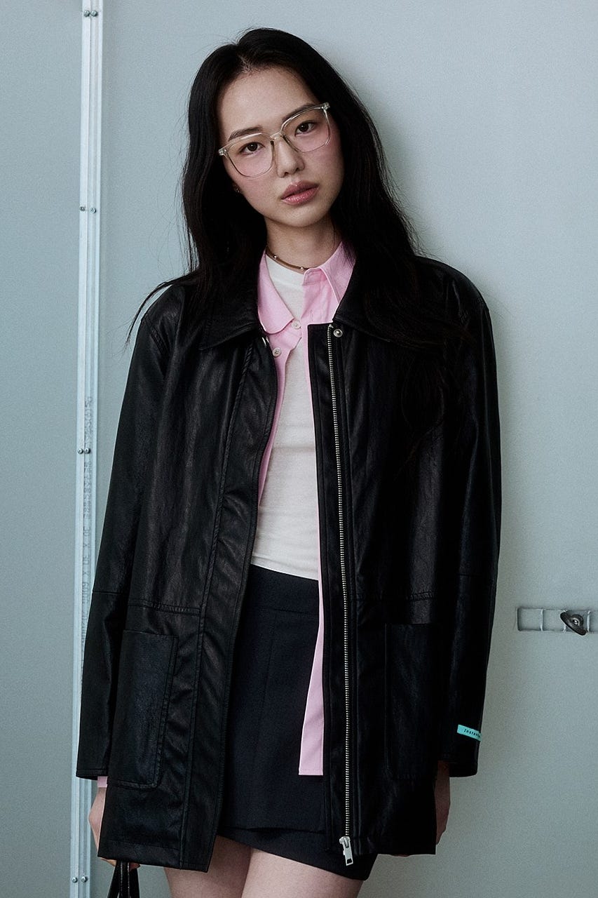 treaturself レザージャケット SHEL'TTER SELECT | 【INSTANTFUNK】レザーライク ハーフジャケット