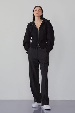 【INSTANTFUNK】クラシック ストレートスラックス