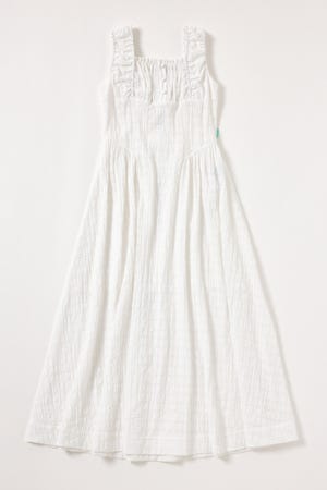 【INSTANTFUNK】シャーリング ドレス