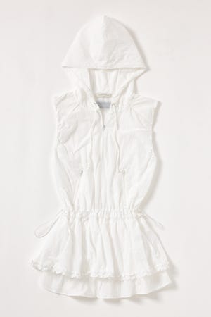 【INSTANTFUNK】フリル フーデッド ドレス