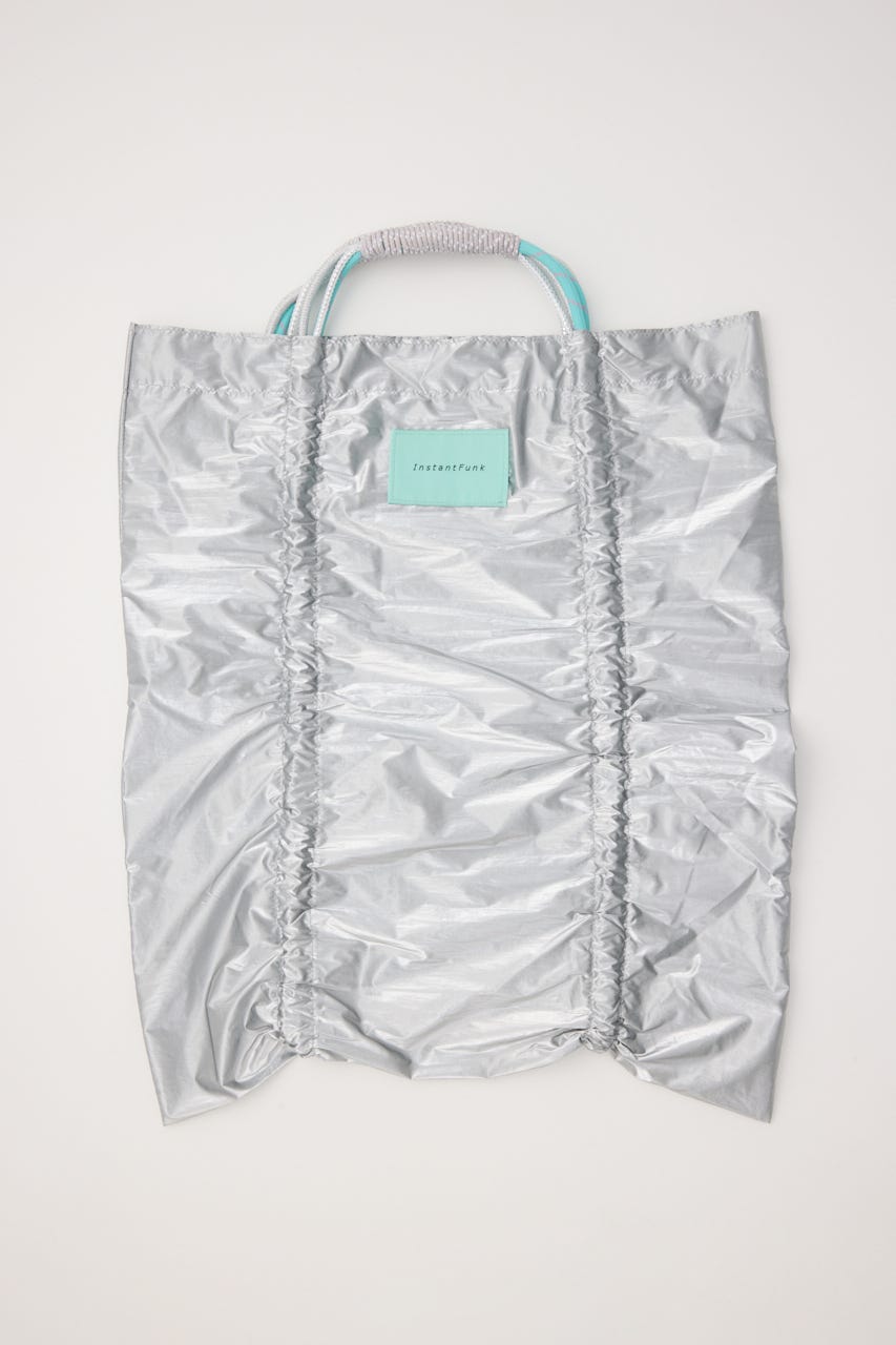 【INSTANTFUNK】シルバーロープ シャーリング バッグ SLV FREE