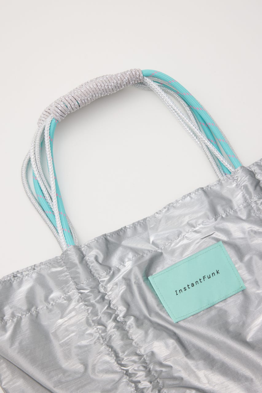【INSTANTFUNK】シルバーロープ シャーリング バッグ SLV FREE