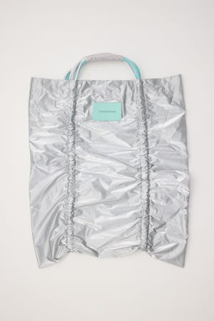 【INSTANTFUNK】シルバーロープ シャーリング バッグ