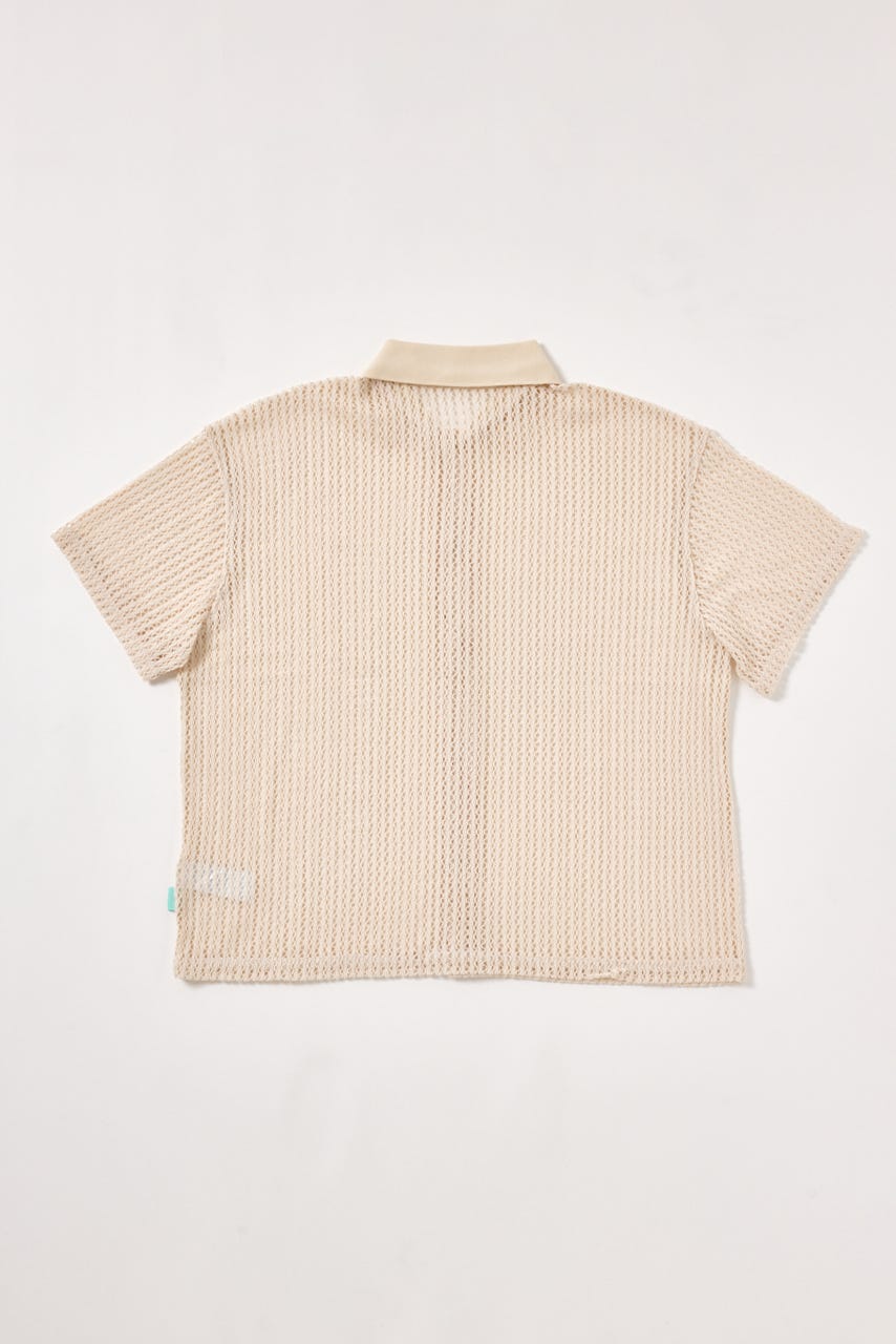 【INSTANTFUNK】サマー ニットシャツ IVOY FREE