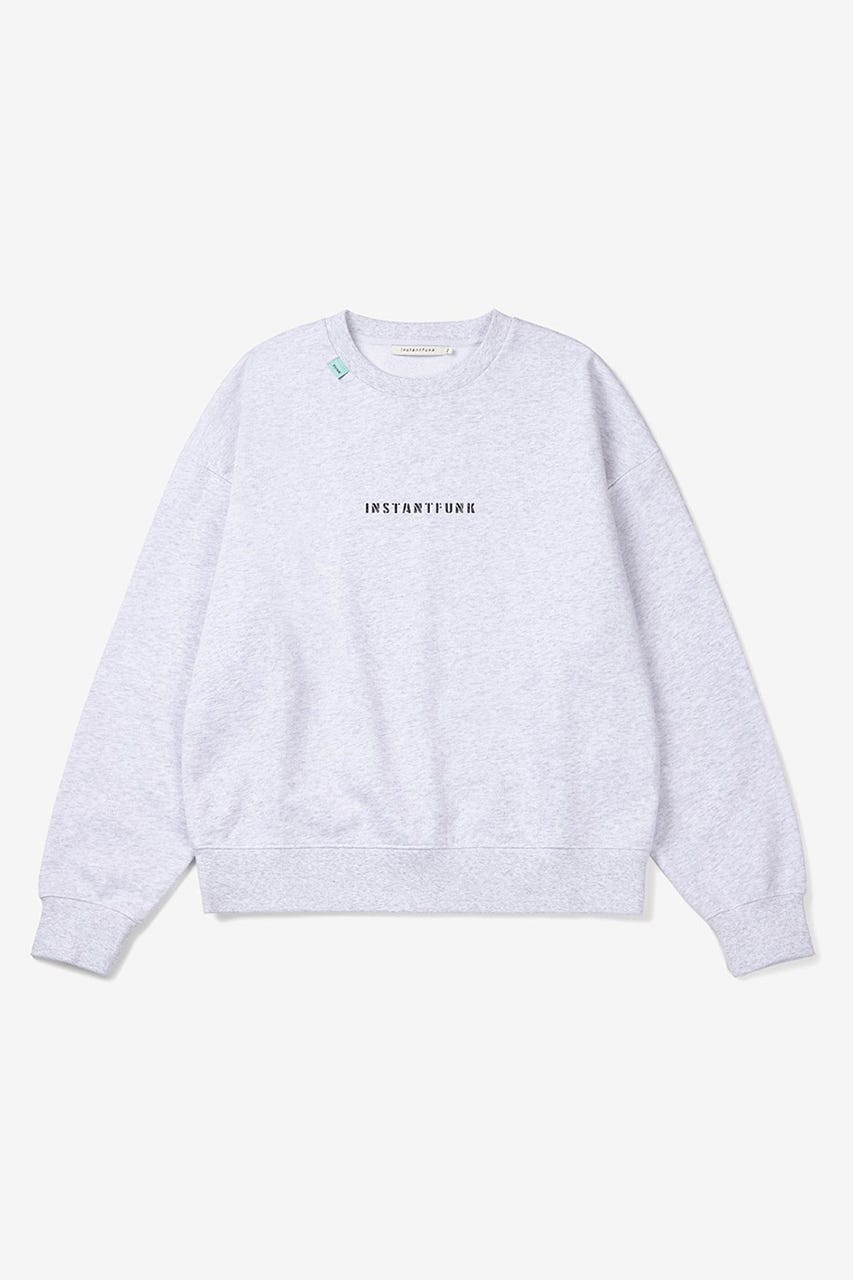 【INSTANTFUNK】ミニロゴ スウェットシャツ GRY L