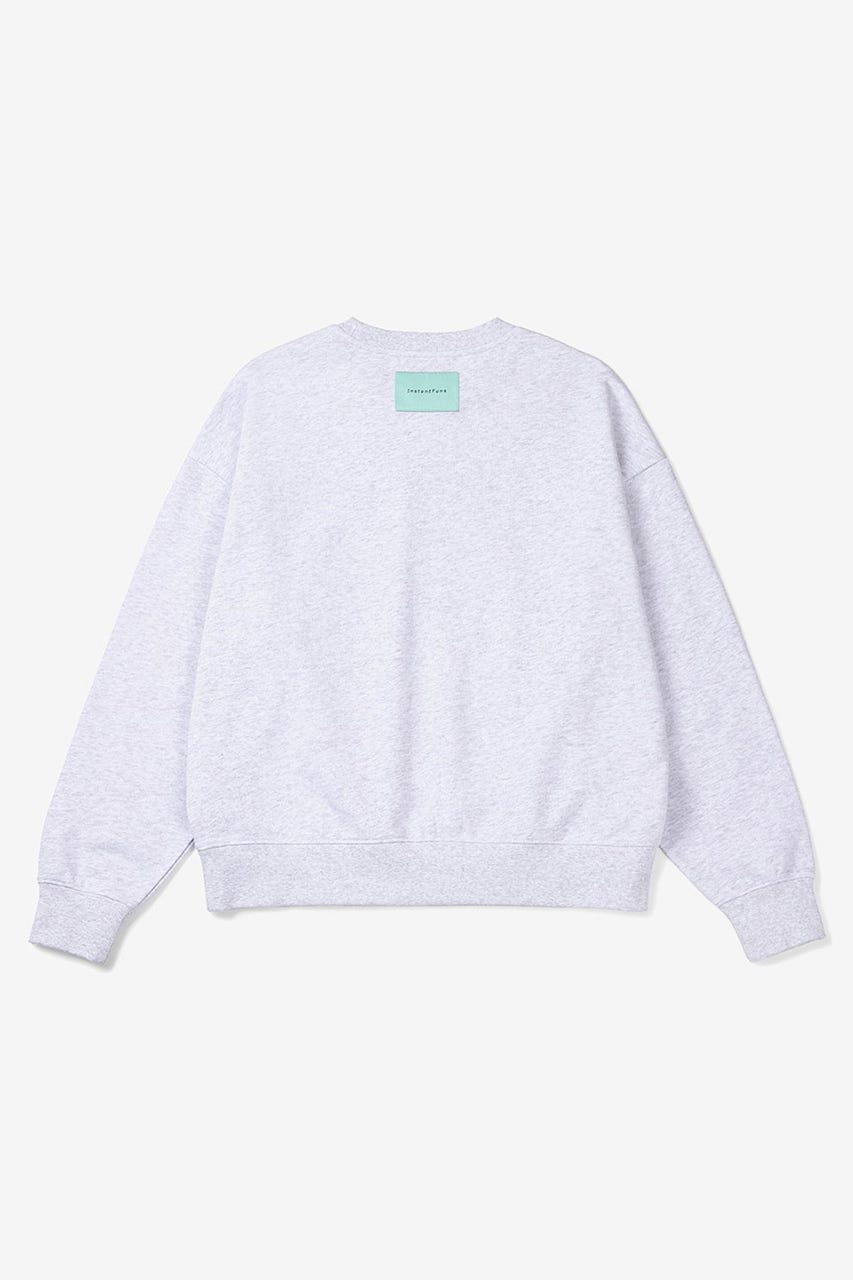 【INSTANTFUNK】ミニロゴ スウェットシャツ GRY L