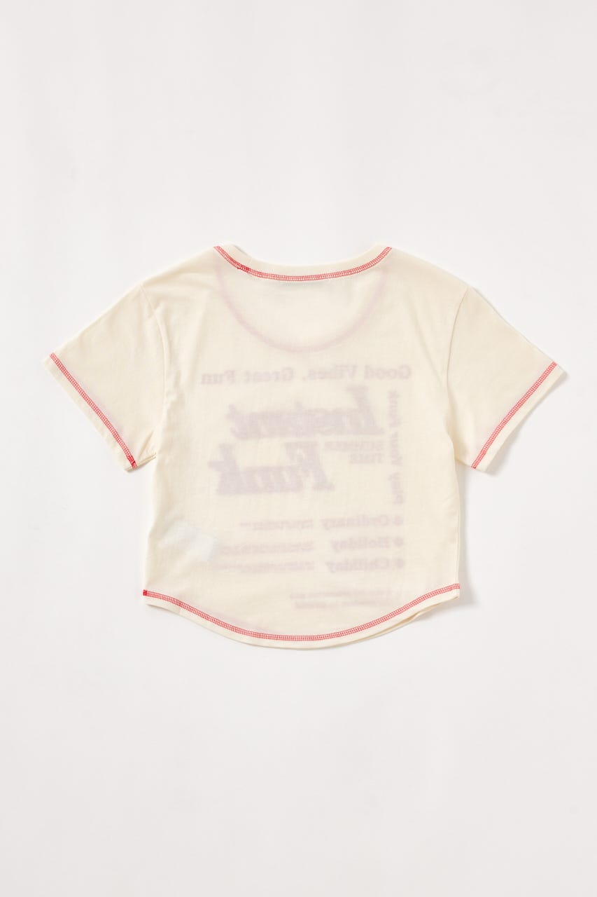 tシャツ 「INSTANTFUNK」ステッチ クロップド Tシャツ レディース SHEL'TTER SELECT | 【INSTANTFUNK】ステッチ クロップド T
