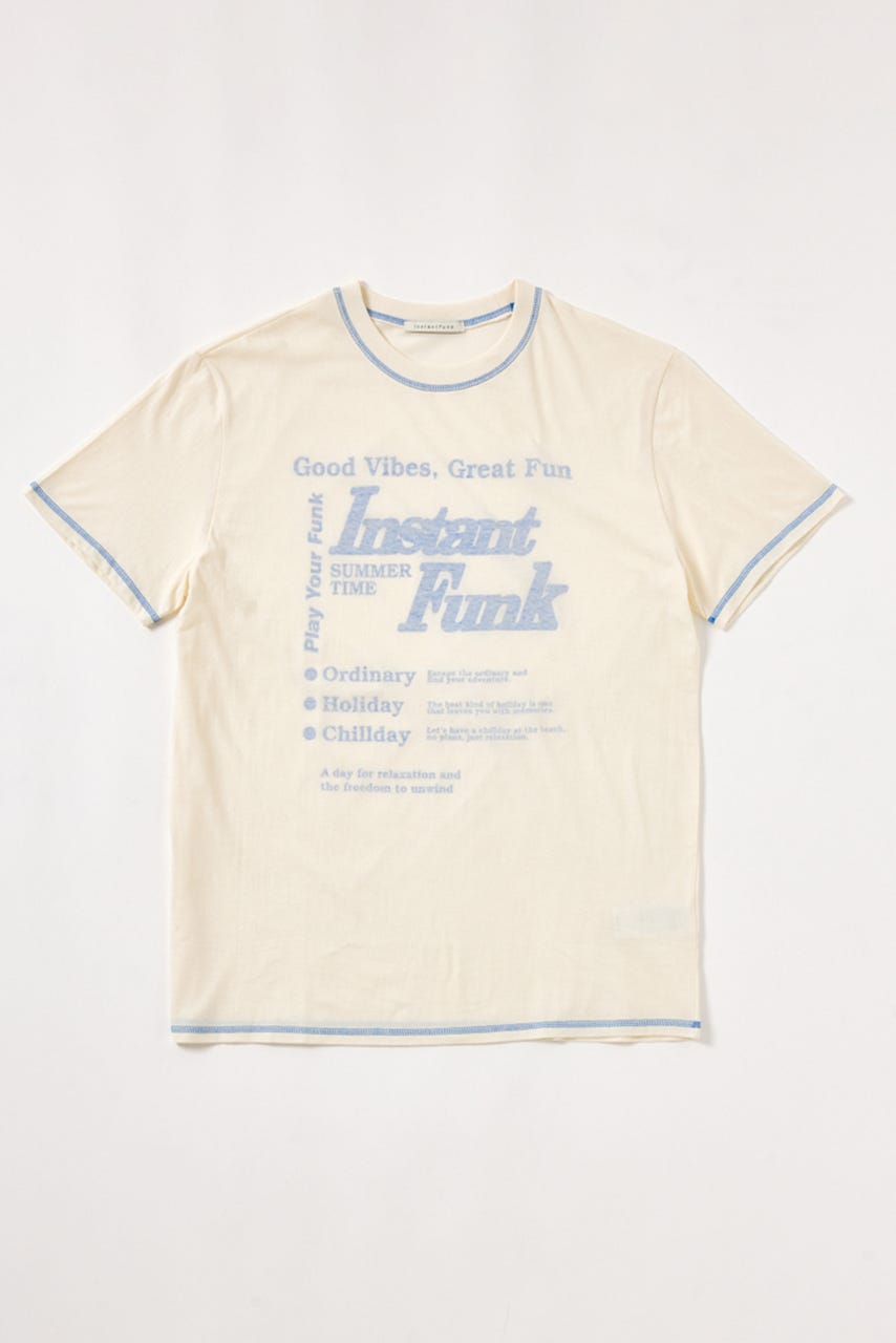tシャツ 「INSTANTFUNK」ステッチ クロップド Tシャツ レディース SHEL'TTER SELECT | 【INSTANTFUNK】ステッチ Tシャツ (Tシャツ