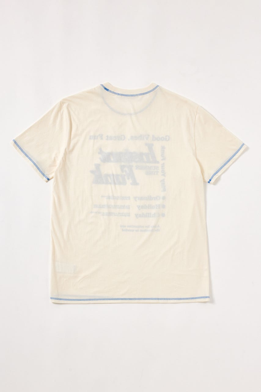 【INSTANTFUNK】ステッチ Tシャツ IVOY FREE