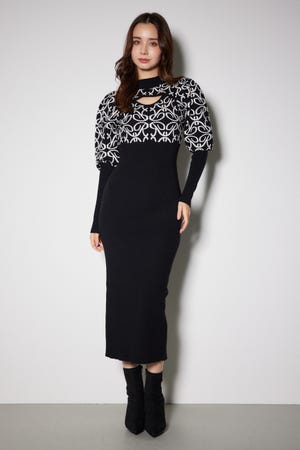 MOUSSY | CUP IN BORDER ドレス (ワンピース(ロング） ) |SHEL