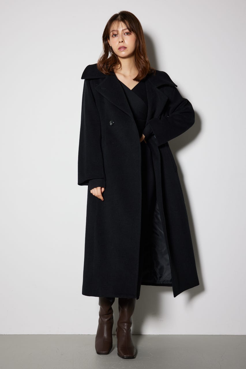 スタンドカラーシェイプドチェスターコート rienda | スタンドカラーシェイプドチェスターコート (コート