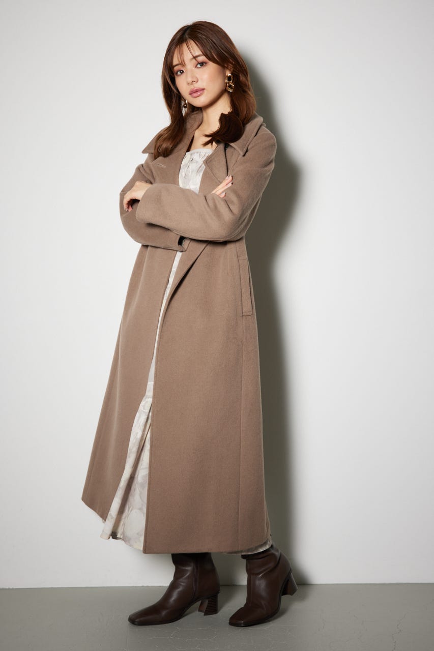 rienda | スタンドカラーシェイプドチェスターコート (コート