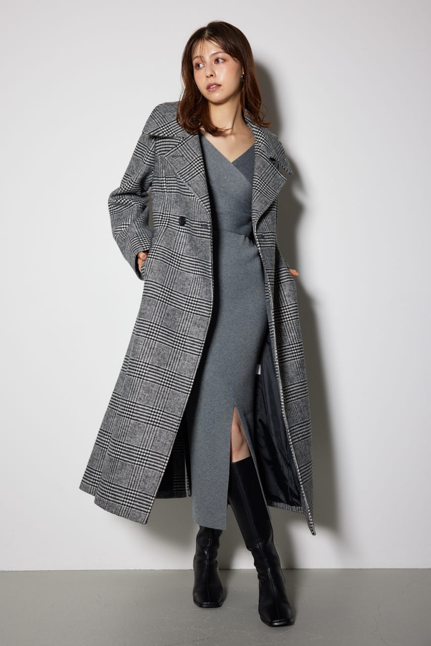 スタンドカラーシェイプドチェスターコート rienda｜スタンドカラーシェイプドチェスターコート | Rakuten