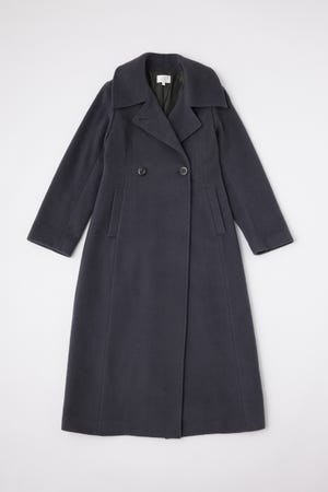 rienda スタンドカラーシェイプドチェスターコート　Mサイズ　ブラック rienda｜スタンドカラーシェイプドチェスターコート | Rakuten