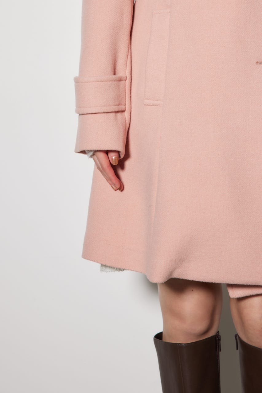 リエンダ　岡崎紗絵　オーバーネックシンデレララインミニコート rienda | 【岡崎紗絵さん着用アイテム】オーバーネック