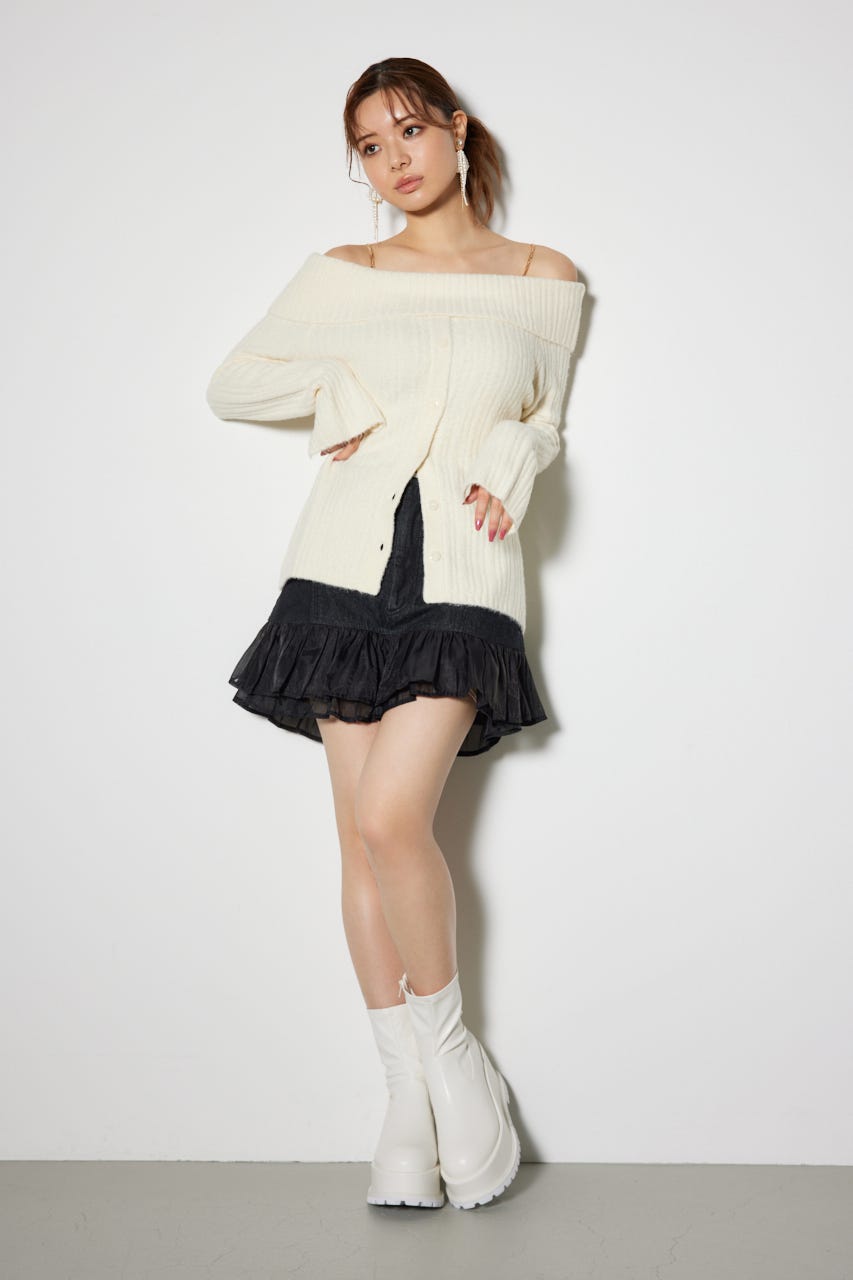 フミエタナカ×ヤンチェオンテンバール　プリーツレイヤードスカート フミエタナカ×ヤンチェオンテンバール プリーツレイヤード