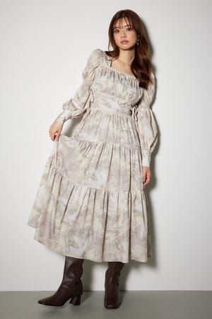 ワンピース THEREDTHREAD rienda | サイドリボンフレアワンピース (ワンピース(ミニ