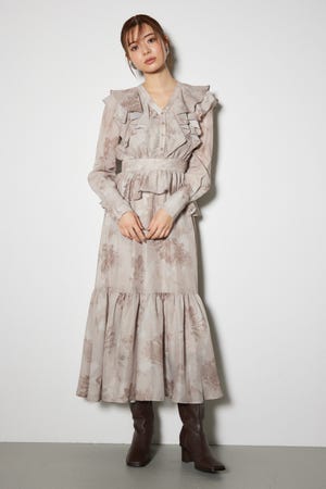 【新品タグ付き】Ted Baker ペプラムワンピース rienda | 【岡崎紗絵さん着用アイテム】ビンテージフラワー