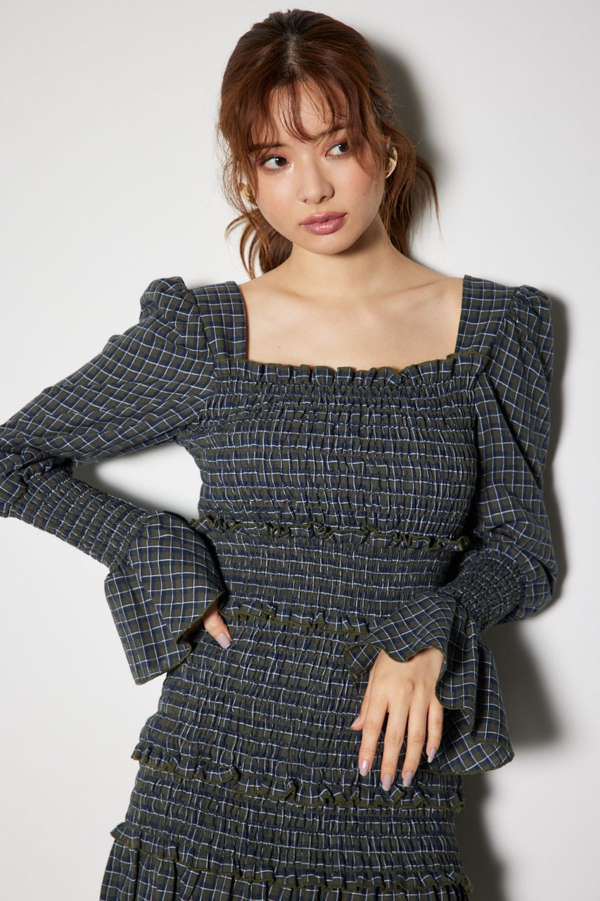 ★新品・未使用、タグ付★ ジャミニjamini リゾートワンピースフリーサイズ シャギーミニワンピース[品番：MKSW0059618]｜RESEXXY