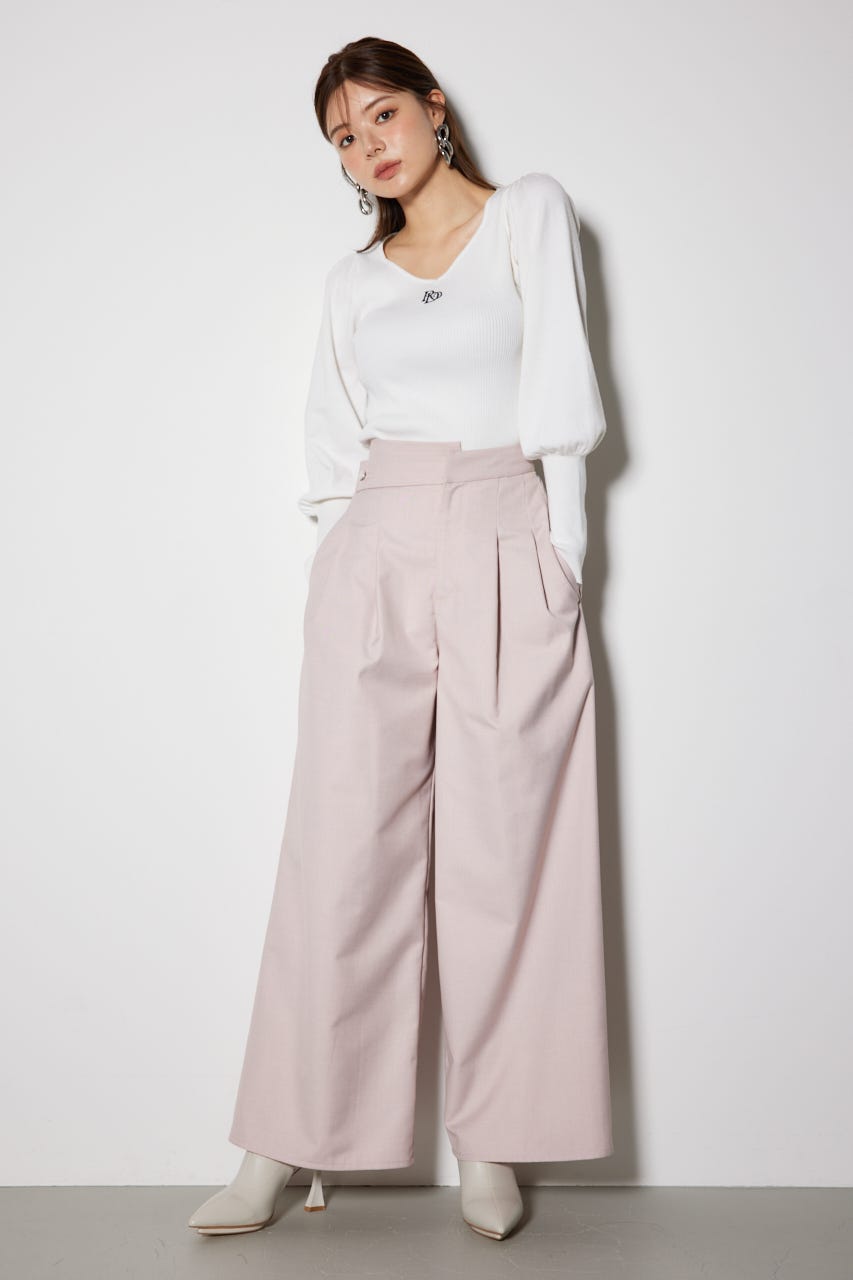 Rita twill パンツ★ボルドー36 追加 Rita twill パンツ（その他パンツ）｜Deuxieme Classe