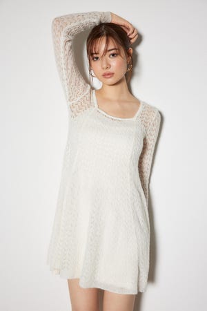 SLY | FRONT OPEN TUCK SLEEVE ショートワンピース (ワンピース