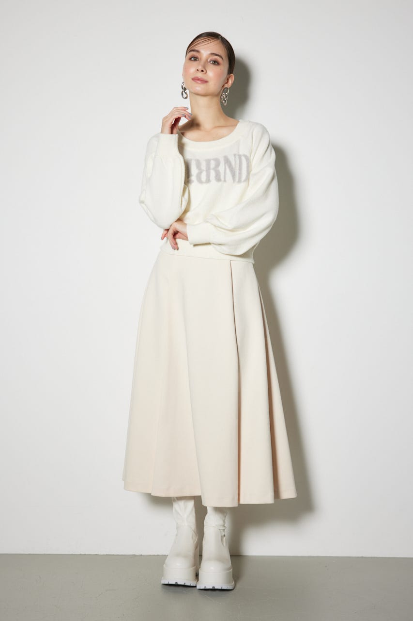 【一度着用】Riu rienda コラボニットトップス　ホワイト rienda | オフショルニットトップス (ニット ) |SHEL'TTER WEBSTORE