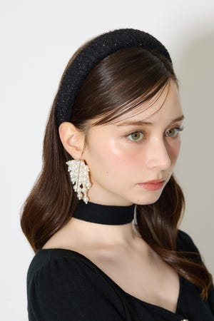 ツイードカチューシャ