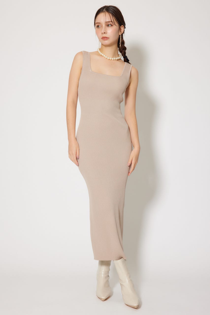 シャギーカーデセットワンピース WHT FREE