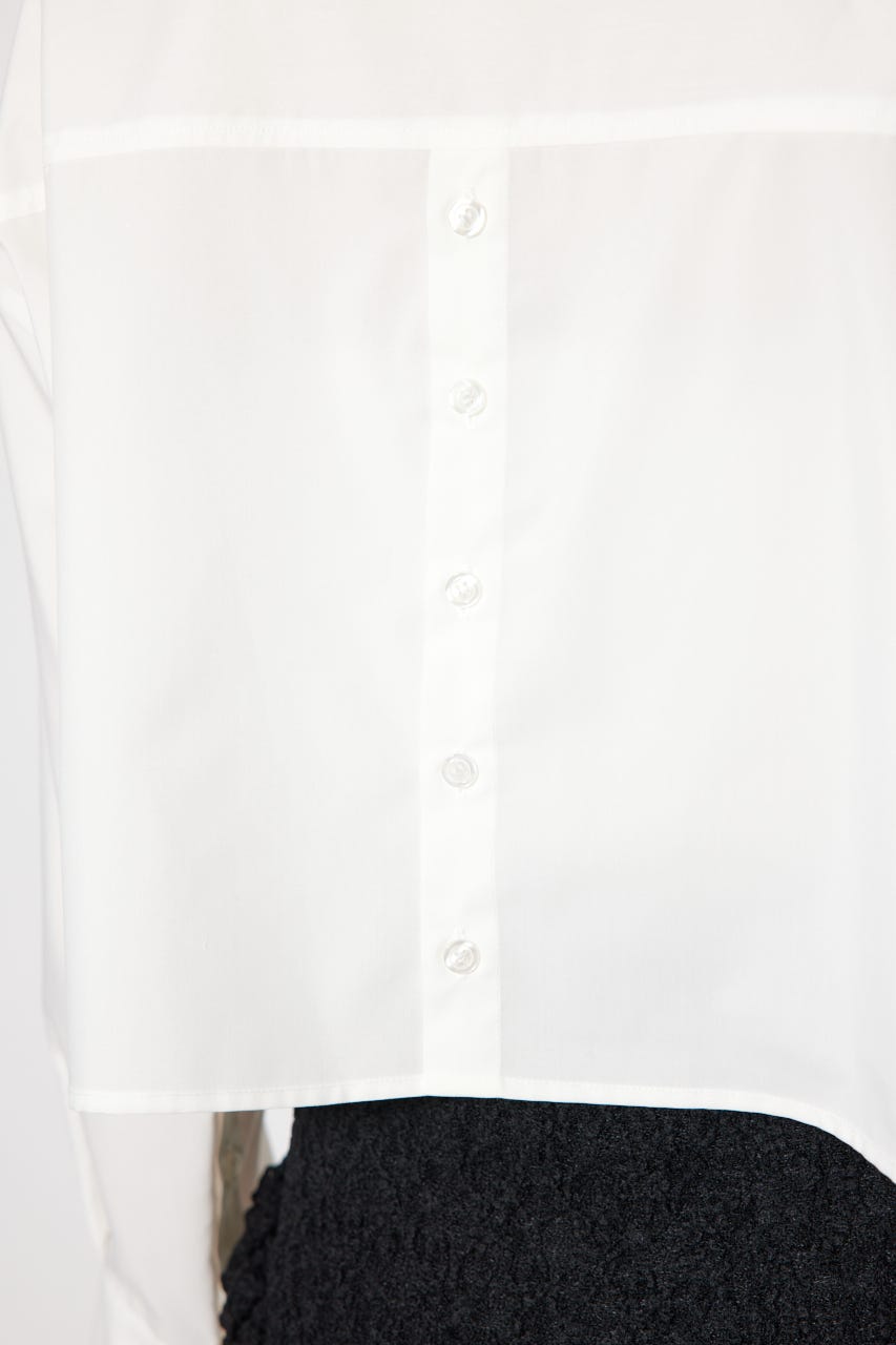 パールチェーンシャツ WHT FREE