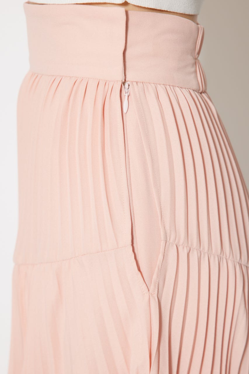 rienda プリーツティーアードマキシスカート rienda | プリーツティアードマキシスカート (スカート(ロング