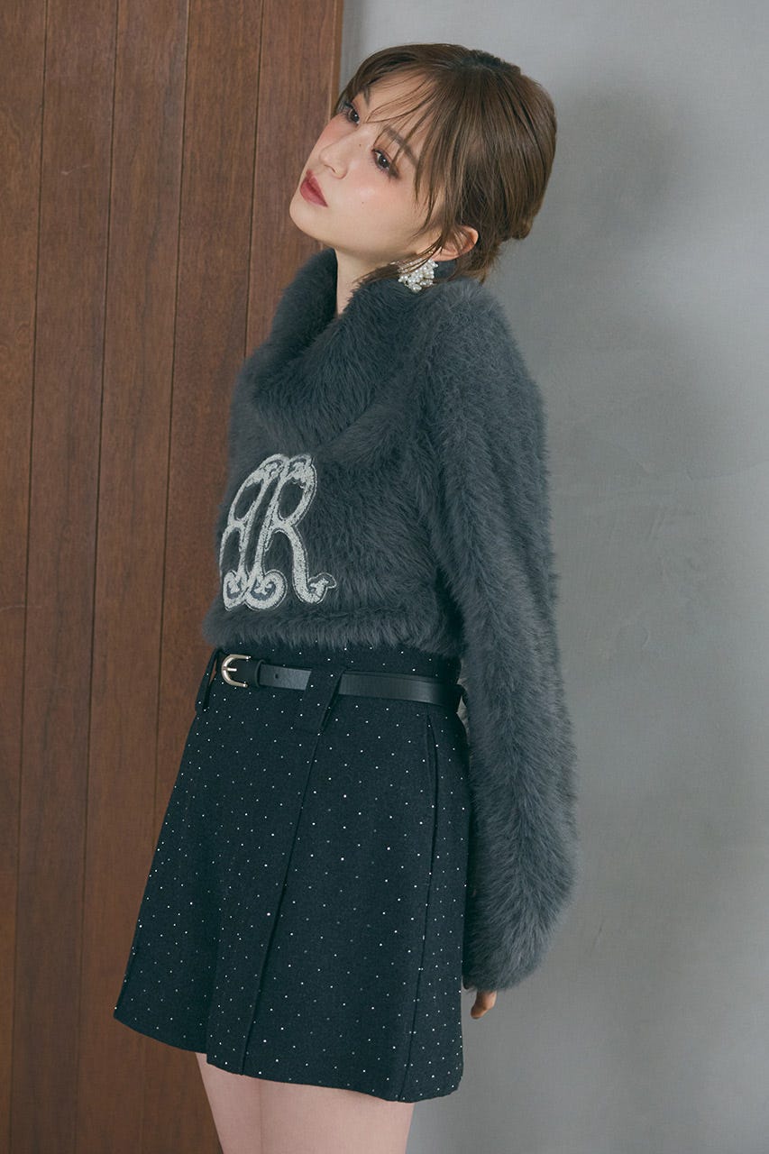 riendaのベルト付きピンタックショートパンツ