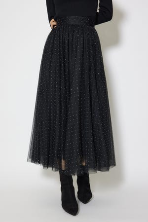 デコレーションチュールフレアスカート