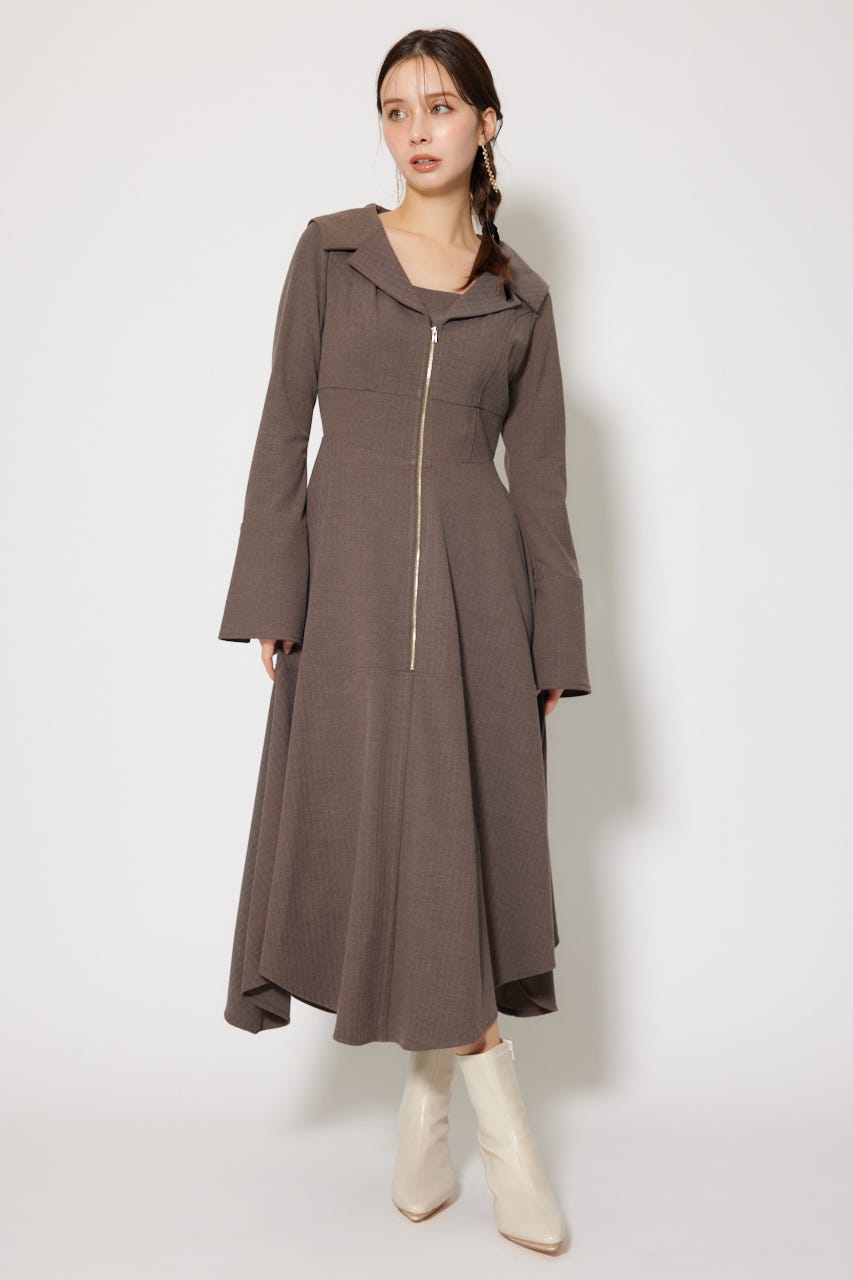 rienda | セーラーディティールフレアワンピース (ワンピース