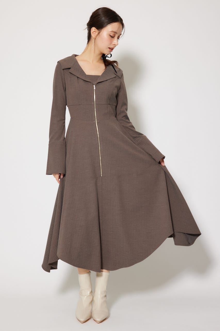 使用少　ESTELLA.K CATALINA ロングティアードフレアワンピース 使用少 ESTELLA.K CATALINA ロングティアードフレアワンピース