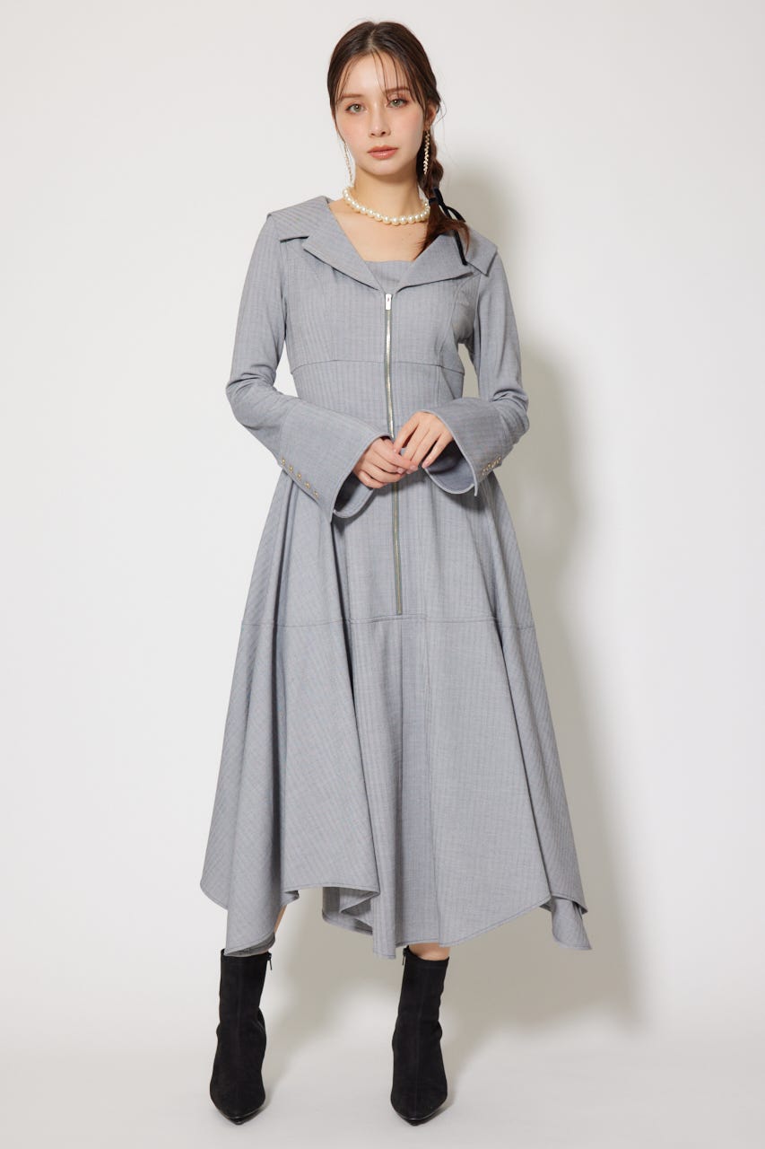 rienda | セーラーディティールフレアワンピース (ワンピース