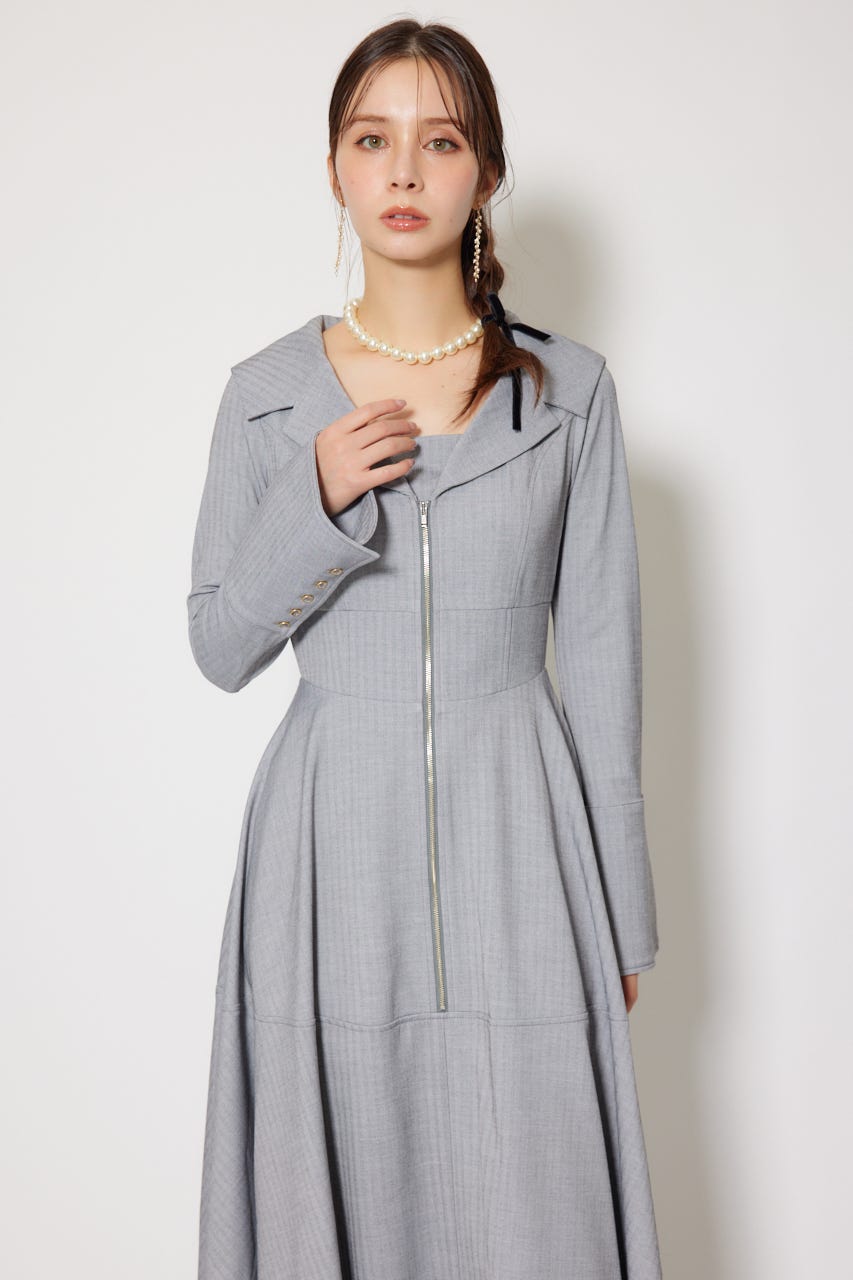 rienda | セーラーディティールフレアワンピース (ワンピース