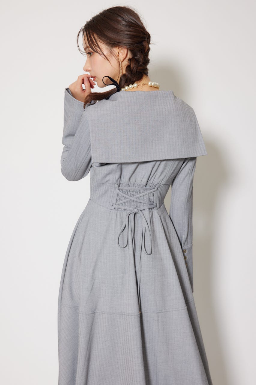 【レア　クリーニング済】ブリオン＊ティークリッパーワンピース＊セーラー襟 セーラー襟ロングワンピース | Maiden's Rêve