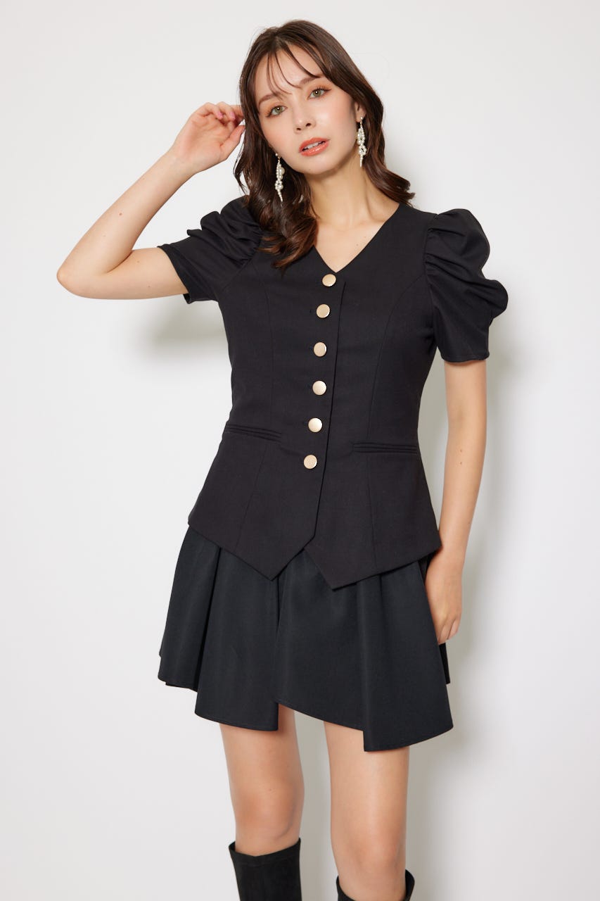 ★CHICLINE★クリスティン配色スパンミディワンピース HeRIN.CYE | Border hem one piece (ワンピース(ミニ