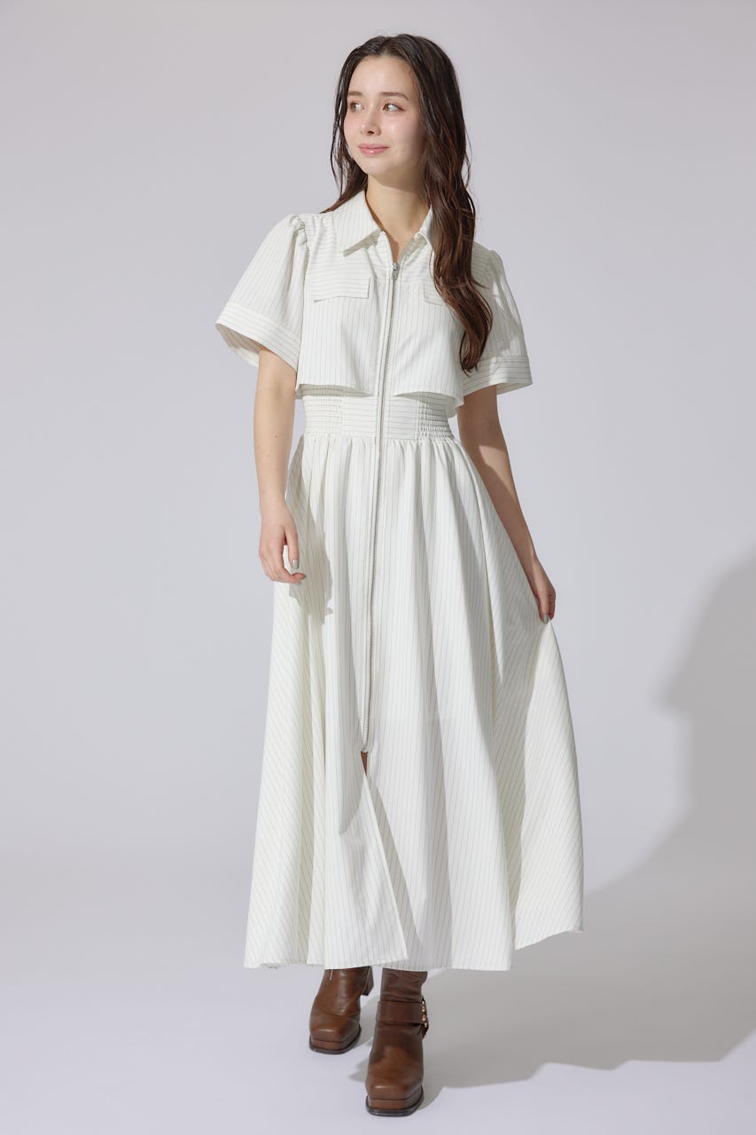 リエンダ　バストフレアミニワンピース　M バストフレアミニワンピース 半袖 夏服（ワンピース）｜rienda