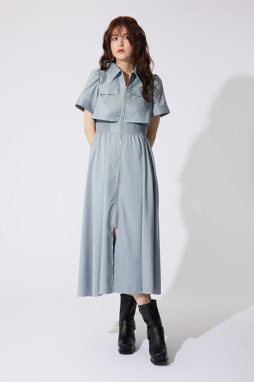 リエンダ バストフレアワンピース AKB48 千葉恵里さん着用】バストフレアワンピース 半袖 夏服