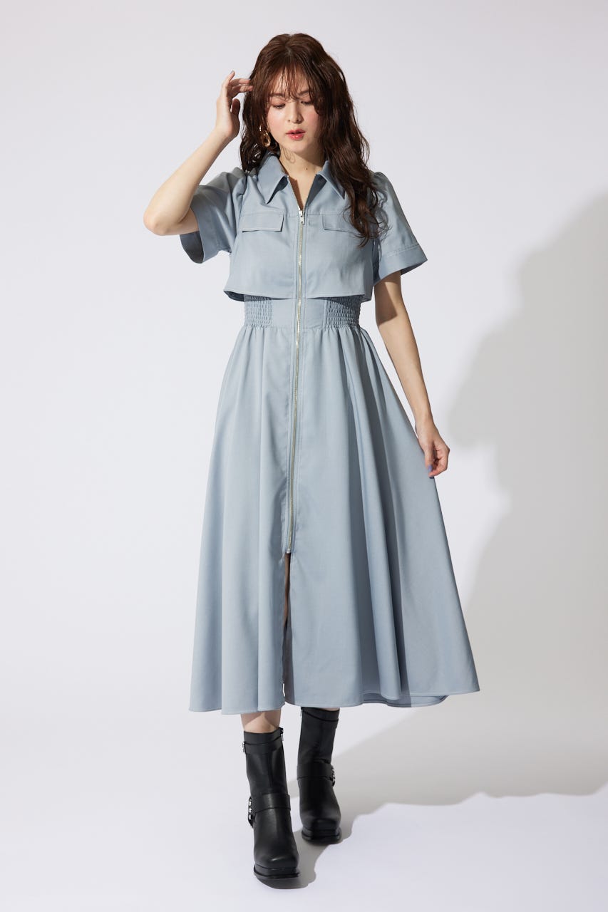 美品★リエンダ　Mサイズ　【AKB48 千葉恵里さん着用】バストフレアワンピース rienda | 【AKB48 千葉恵里さん着用】バストフレアワンピース