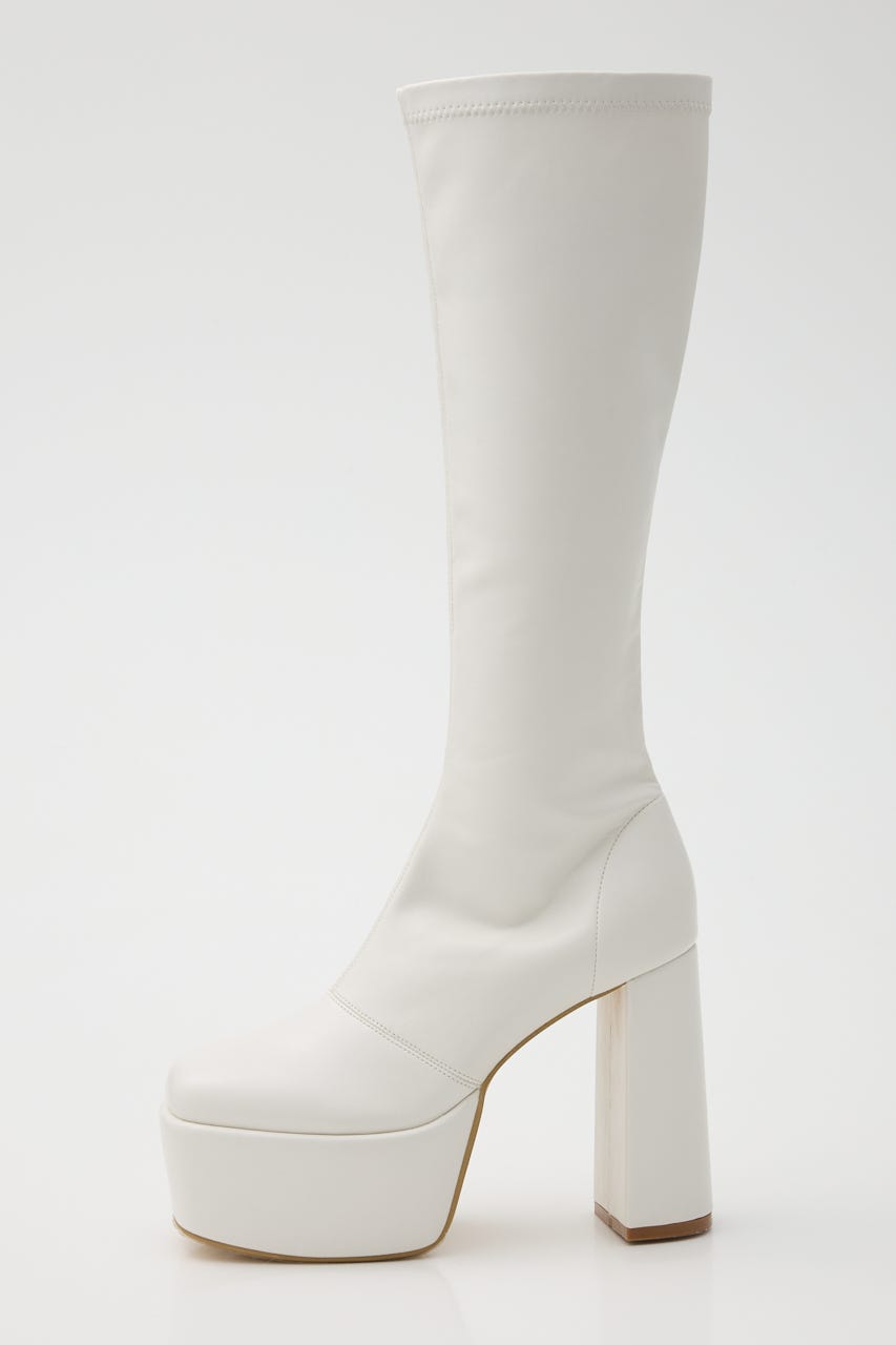 美脚ストレッチブーツ WHT L
