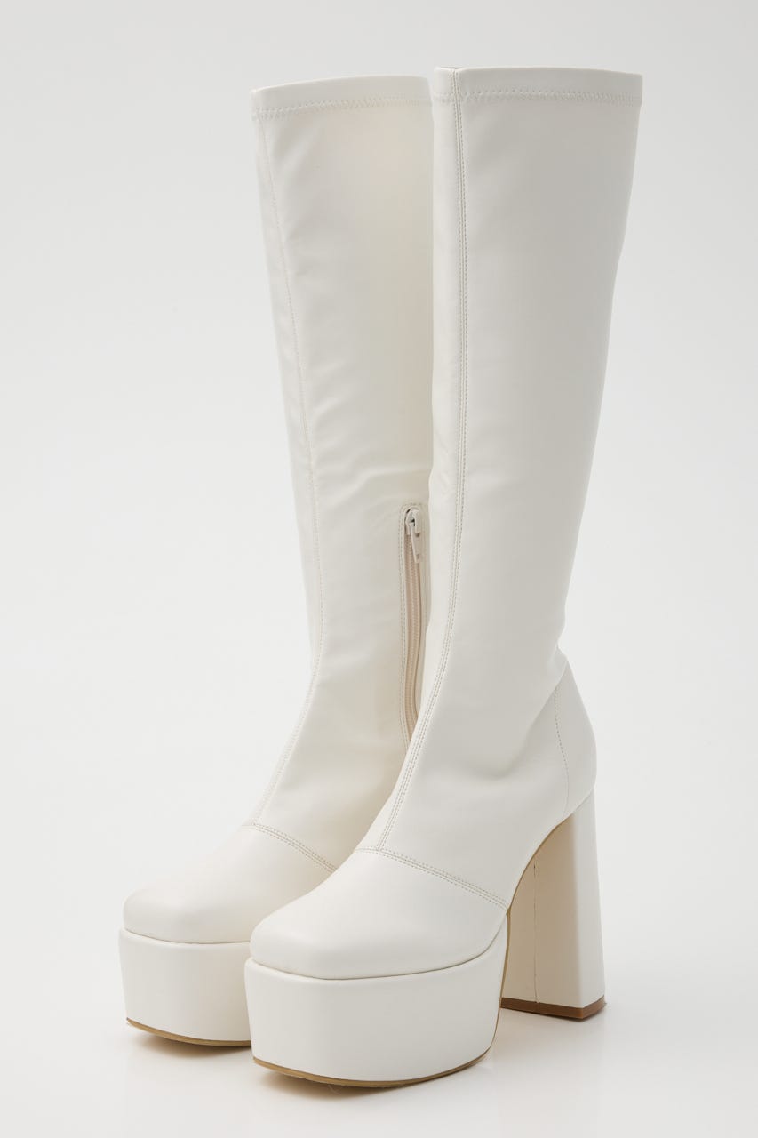 美脚ストレッチブーツ WHT L