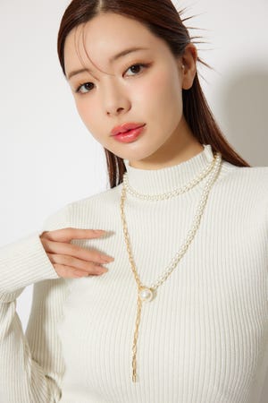 Many wayフェイクパールネックレス