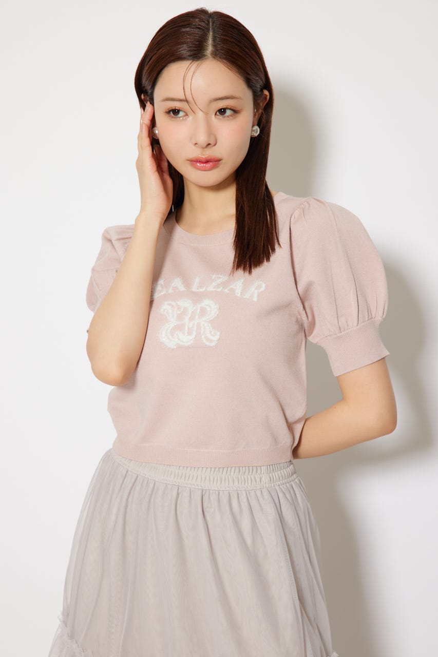 rienda | ジャガードロゴニットトップス (ニット ) |SHEL'TTER