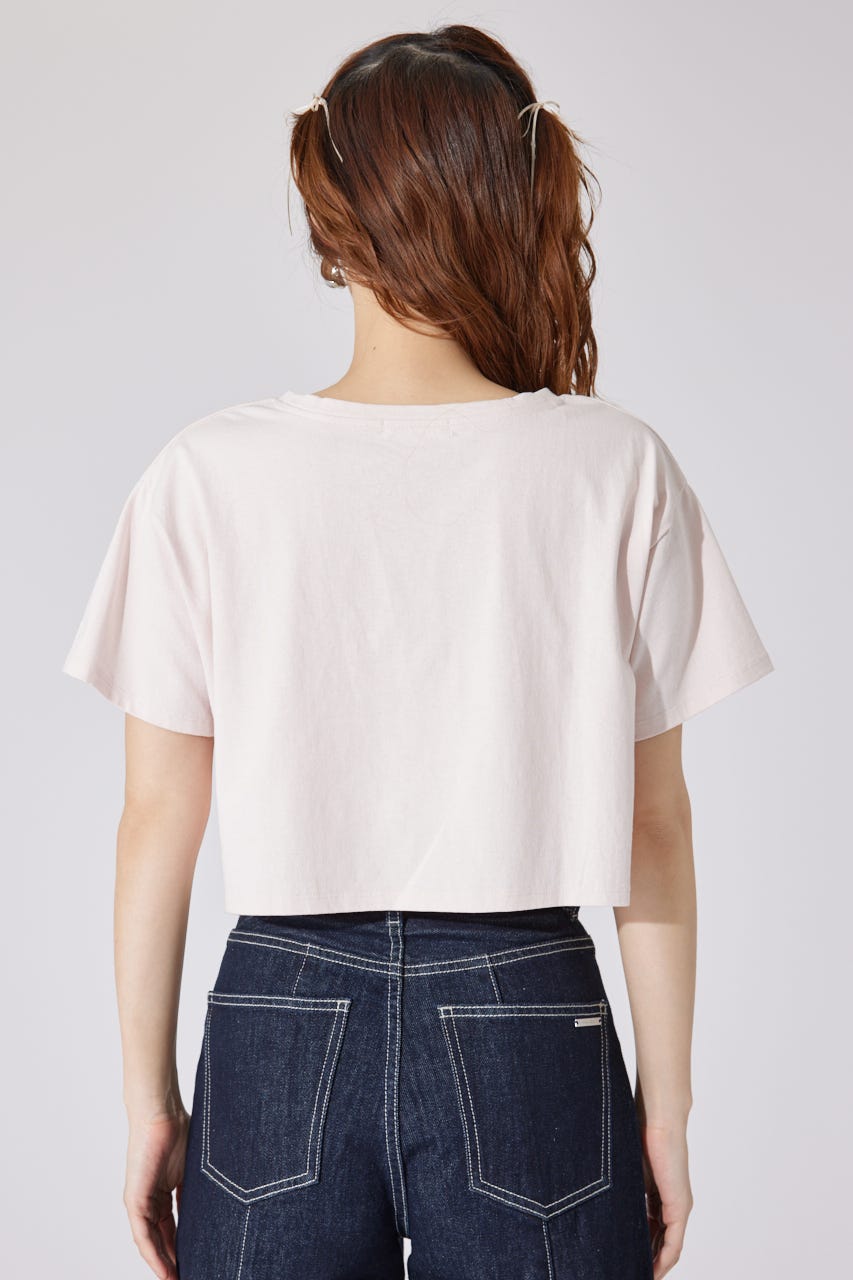 tシャツ 「AKB48 千葉恵里さん着用」ラインストーンロゴTシャツ 夏服 半袖 レディース AKB48 千葉恵里さん着用】ラインストーンロゴTシャツ 夏服 半袖